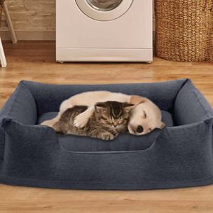 Intex 48701NP - Cuccia Gonfiabile per Cani, con Mini Pompa Manuale, 79x58x22 cm, Peso Massimo 9,1 kg