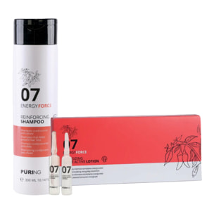 PURING Kit Energyforce Reinforcing Shampoo 07 300ml + Super Active Lotion 12x10ml
