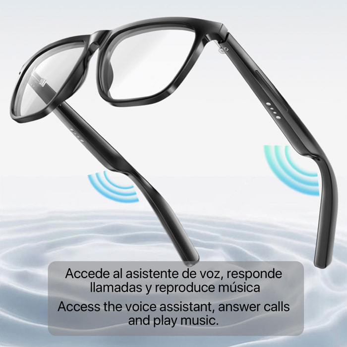 Occhiali sportivi intelligenti GS300, chiamata bluetooth, assistente vocale, telecomando per la fotocamera.