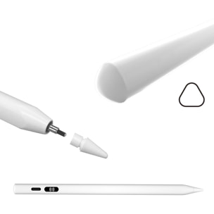 Pencil Pen para iPad. Con display, diseño ergonómico exclusivo triangular.