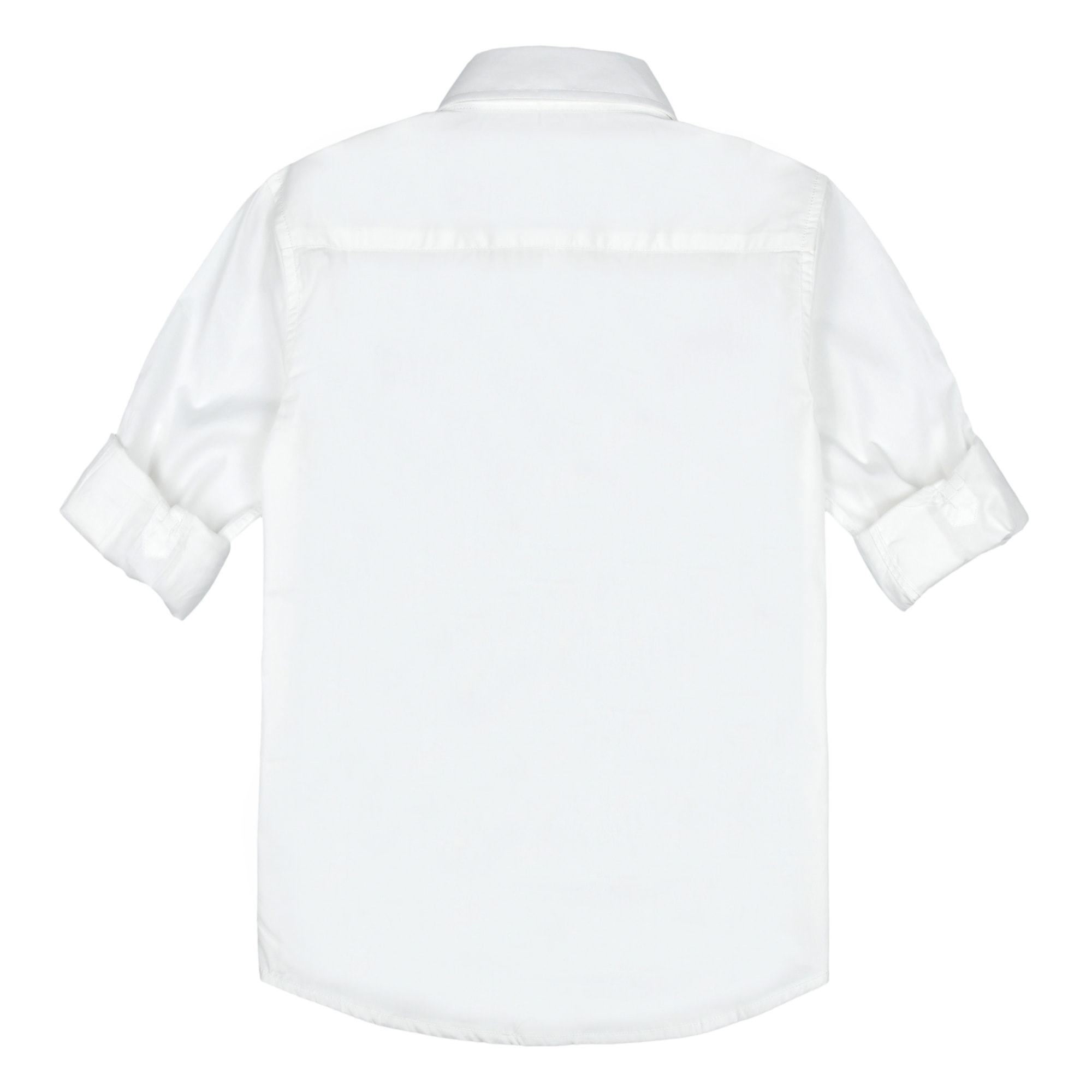Camicia popeline button down ricamo letterine
