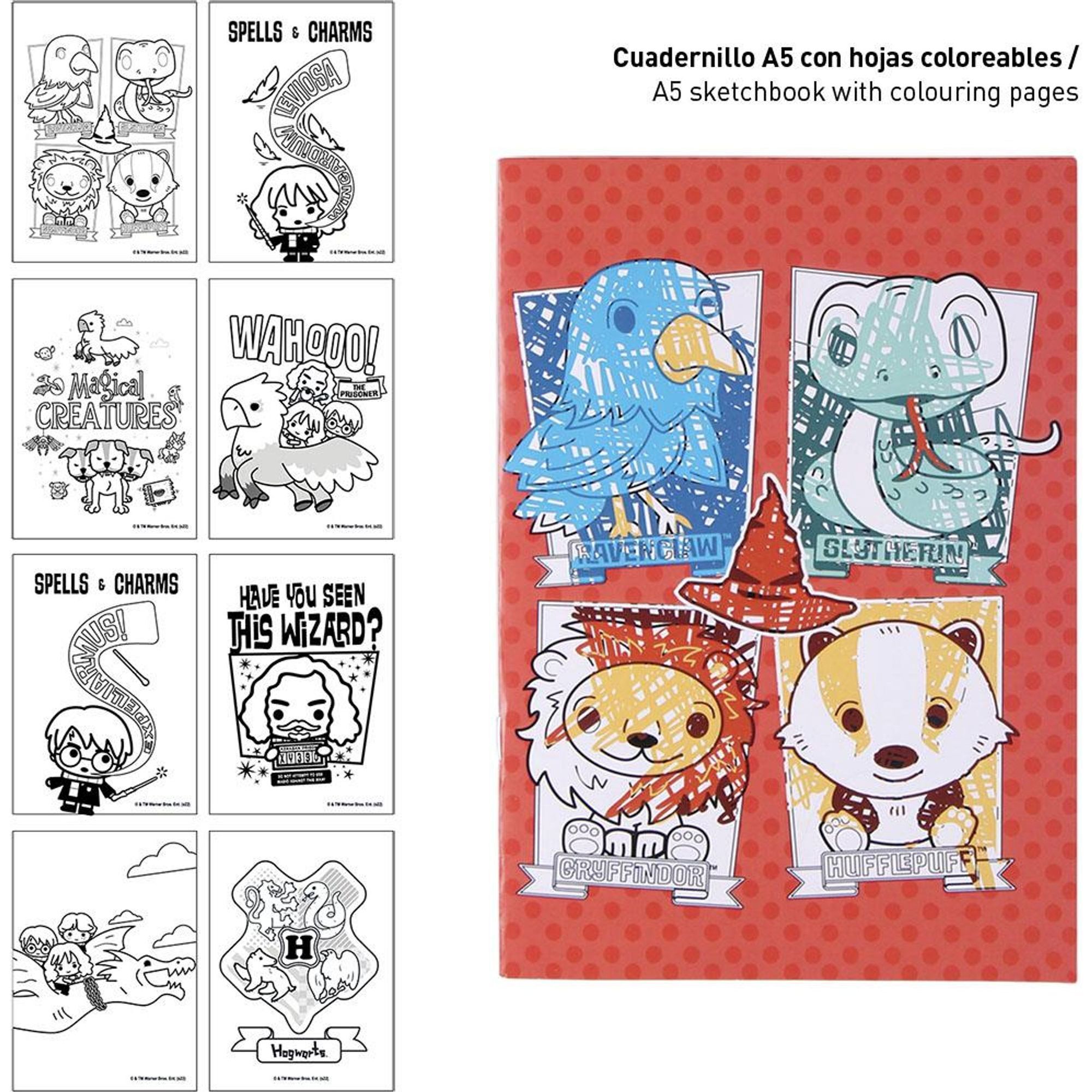 Set Papelería Coloreable Harry Potter Blue