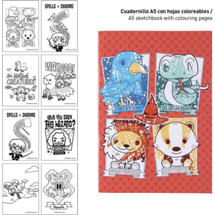 Set Papelería Coloreable Harry Potter Blue