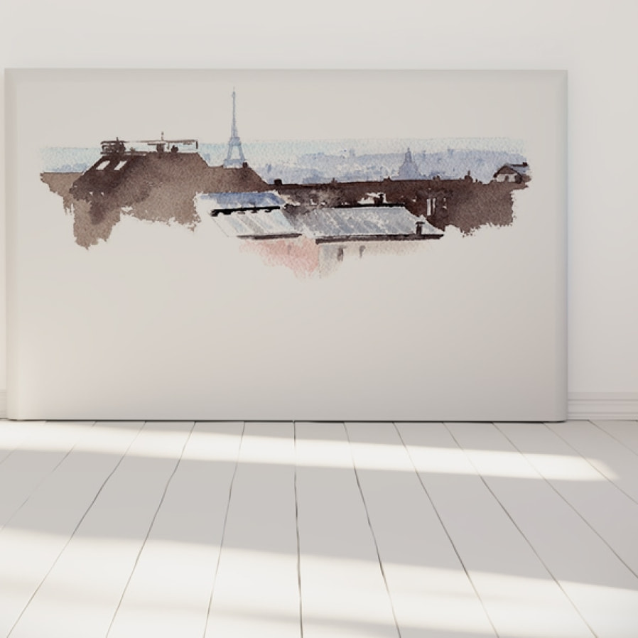 Tête de lit Toits de Paris | Largeur au choix
