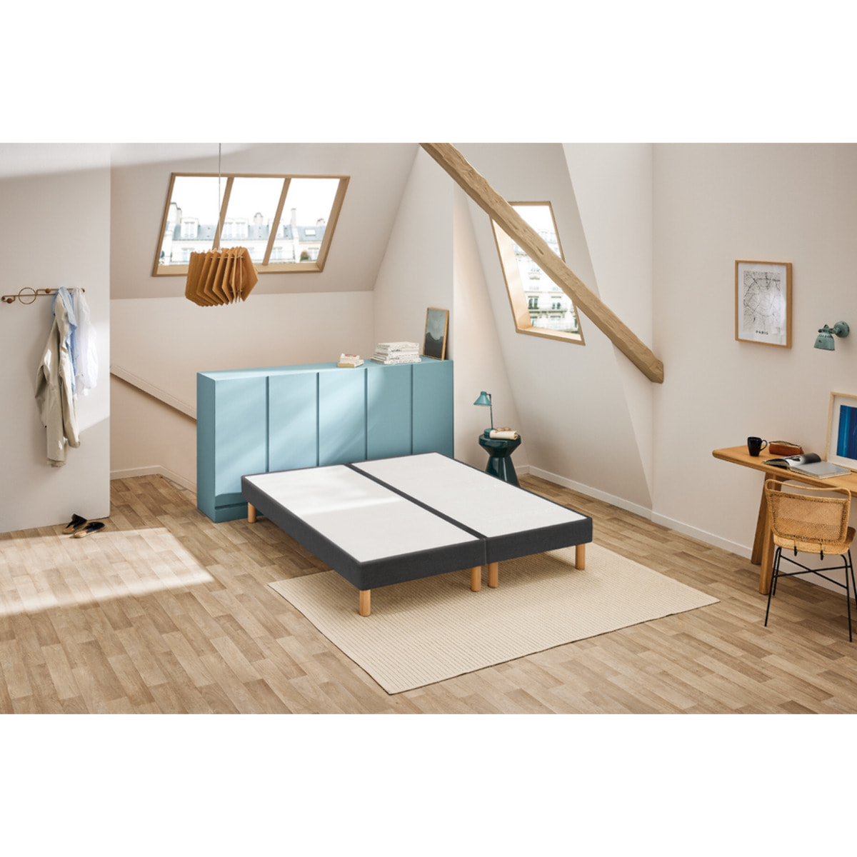 Sommier VIGOROSO 2 places|H 14 cm |confort ferme