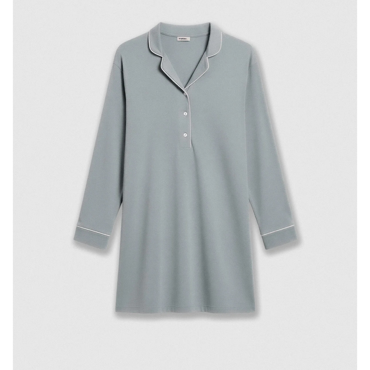 Camisón camisero viscosa punto azul agua