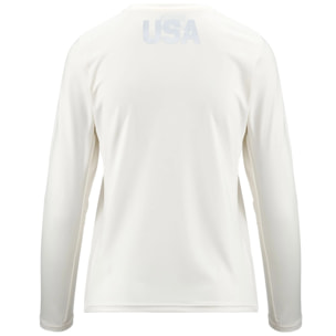 Kappa - T-Shirts & Top Donna Bianco - BOMOLA US