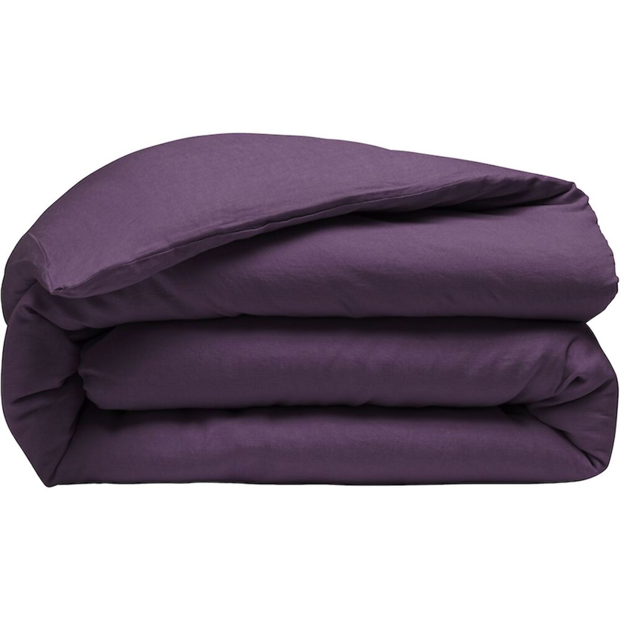 Housse De Couette 100% lin lavé Prune