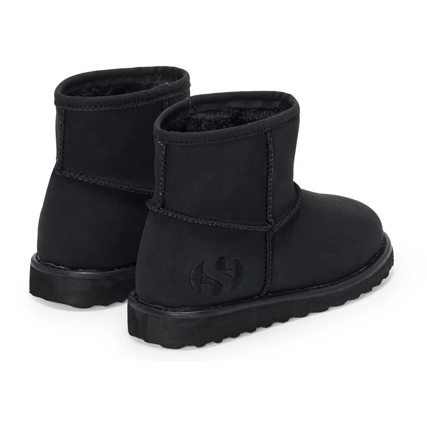 Stivali Superga Bambino/a Nero 3899 Microfiber Nubuck