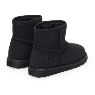 Stivali Superga Bambino/a Nero 3899 Microfiber Nubuck