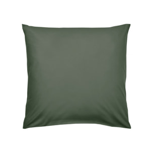 Lot de 2 taies d'oreiller beige/vert et motif 63x63cm - ASTI 922