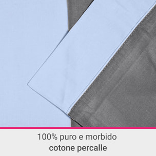 Completo letto Double-Color IPERSAN Grigio/Azzurro