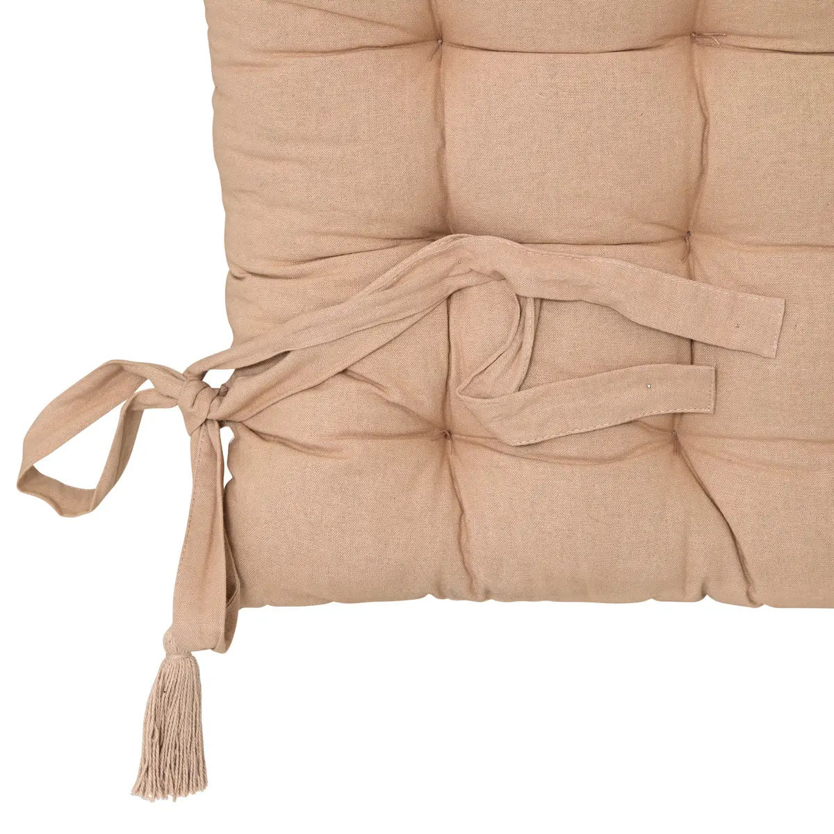 Coussin de sol Groove 120x60cm rayé beige lin