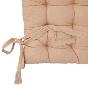 Coussin de sol Groove 120x60cm rayé beige lin