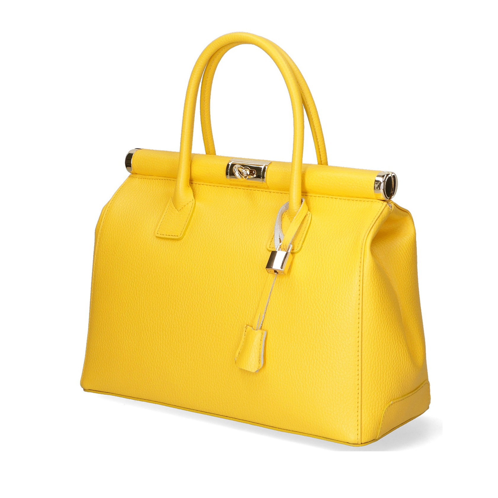 Borsa a mano da donna - Modello Aleria - Vera pelle - 35.0 x 26.0 x 16.0 cm