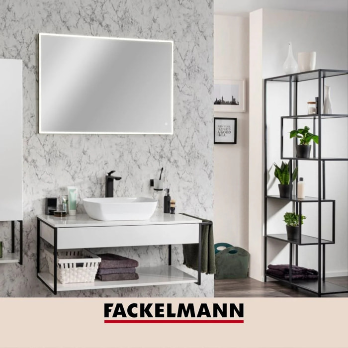 Support brosse à dents noir mat Fackelmann New York