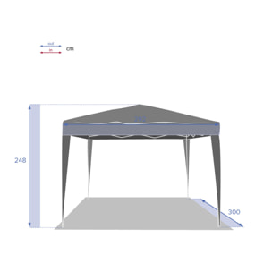 Toile de tonnelle Easy Up Ardoise