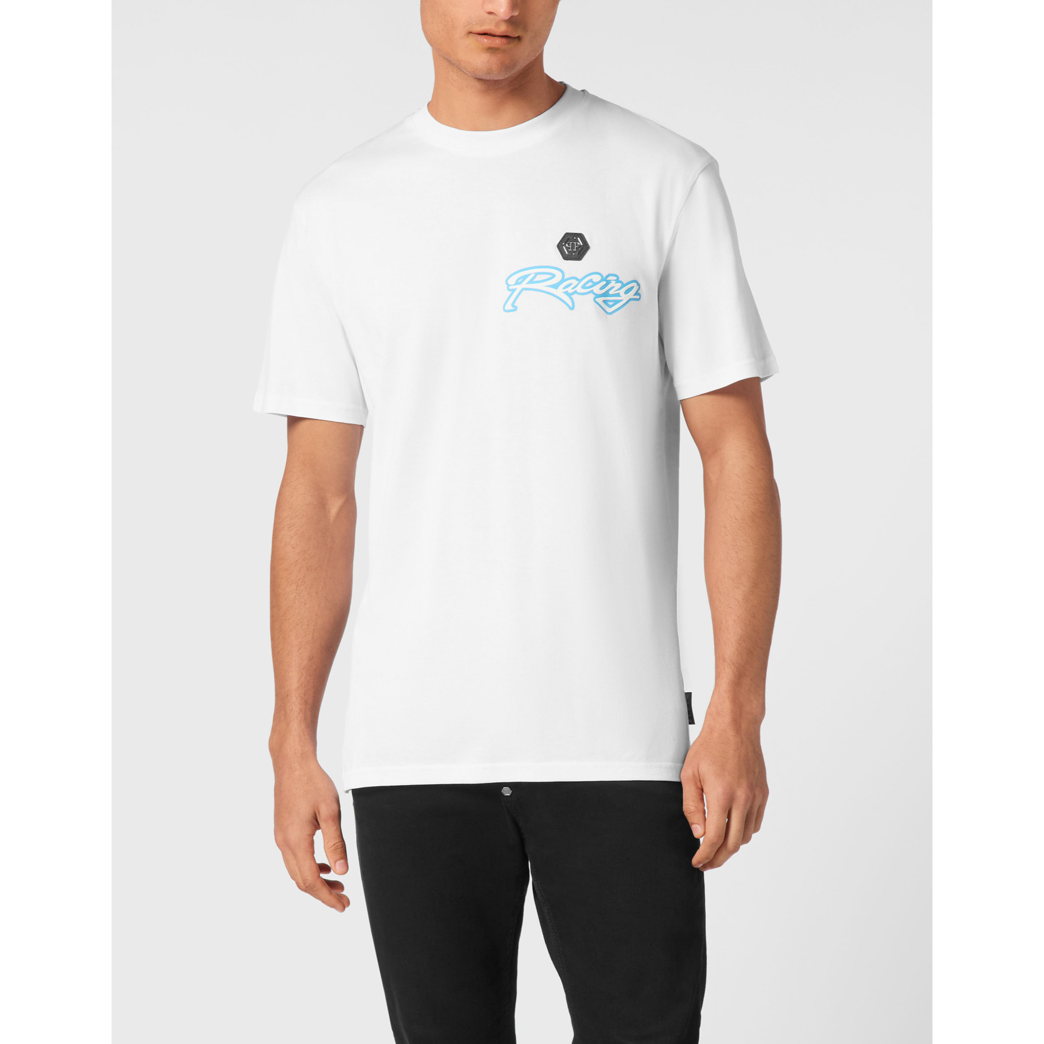 PHILIPP PLEIN T-Shirt Round Neck HEXAGON