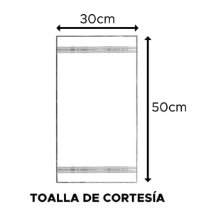 Toalla de cortesía 100% algodón beige