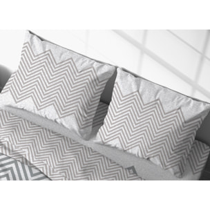 Copripiumino In 100% Cotone Disegno Zig Zag