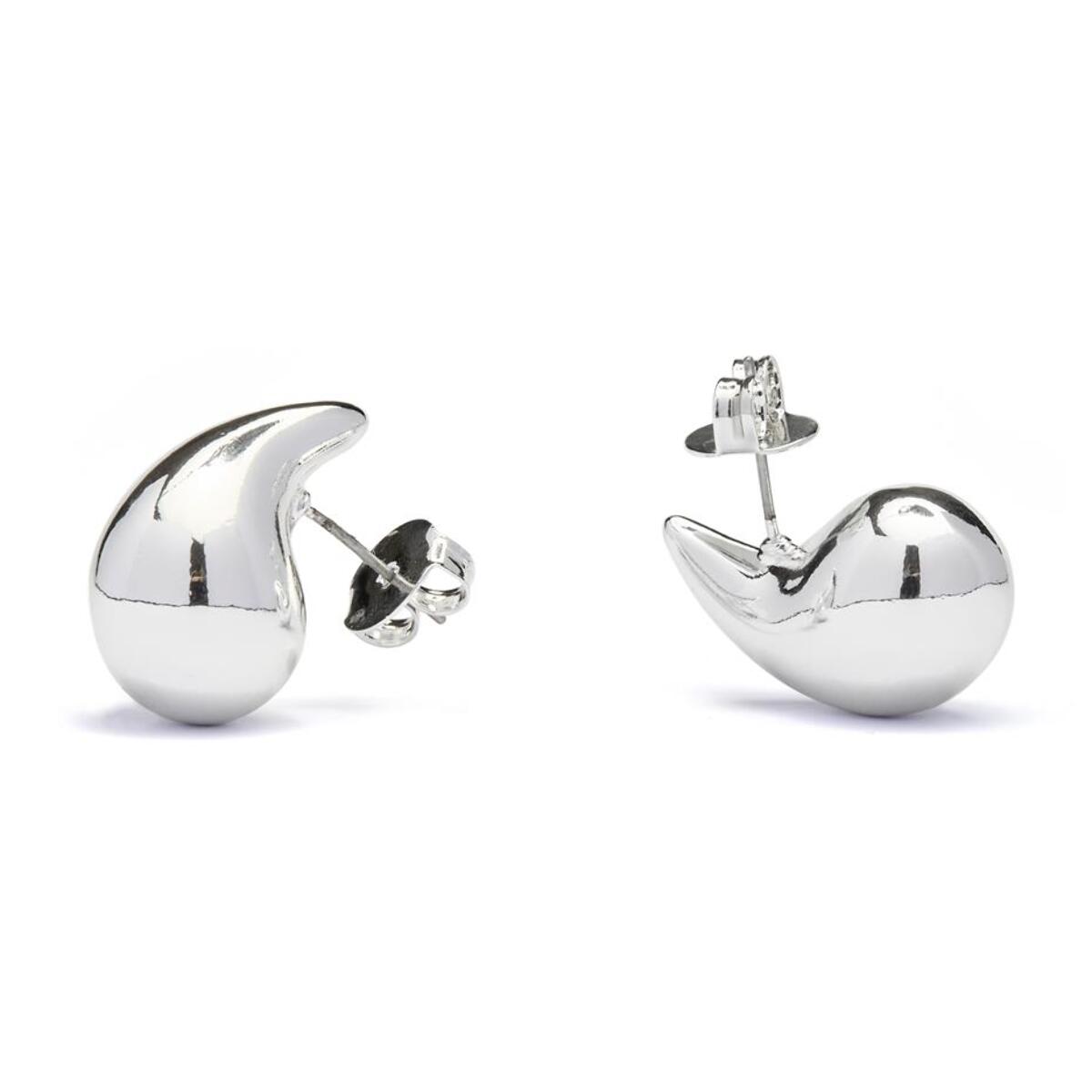 Pendientes Lux by Lux acabadoss en rodio