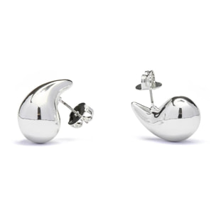 Pendientes Lux by Lux acabadoss en rodio