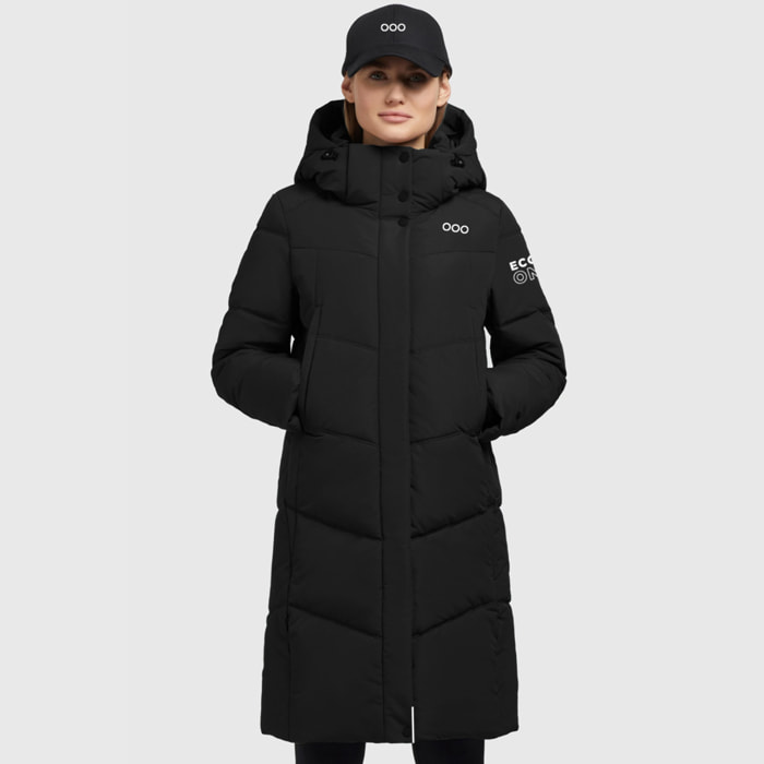 Chaqueta New York Long jacket marca ECOON - Negro