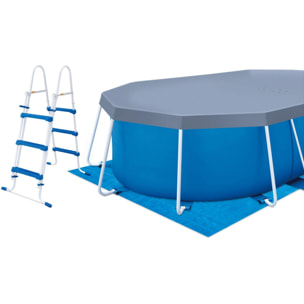 Piscine tubulaire Ovale "Tina" - 4,24 x 2,50 x 1 m