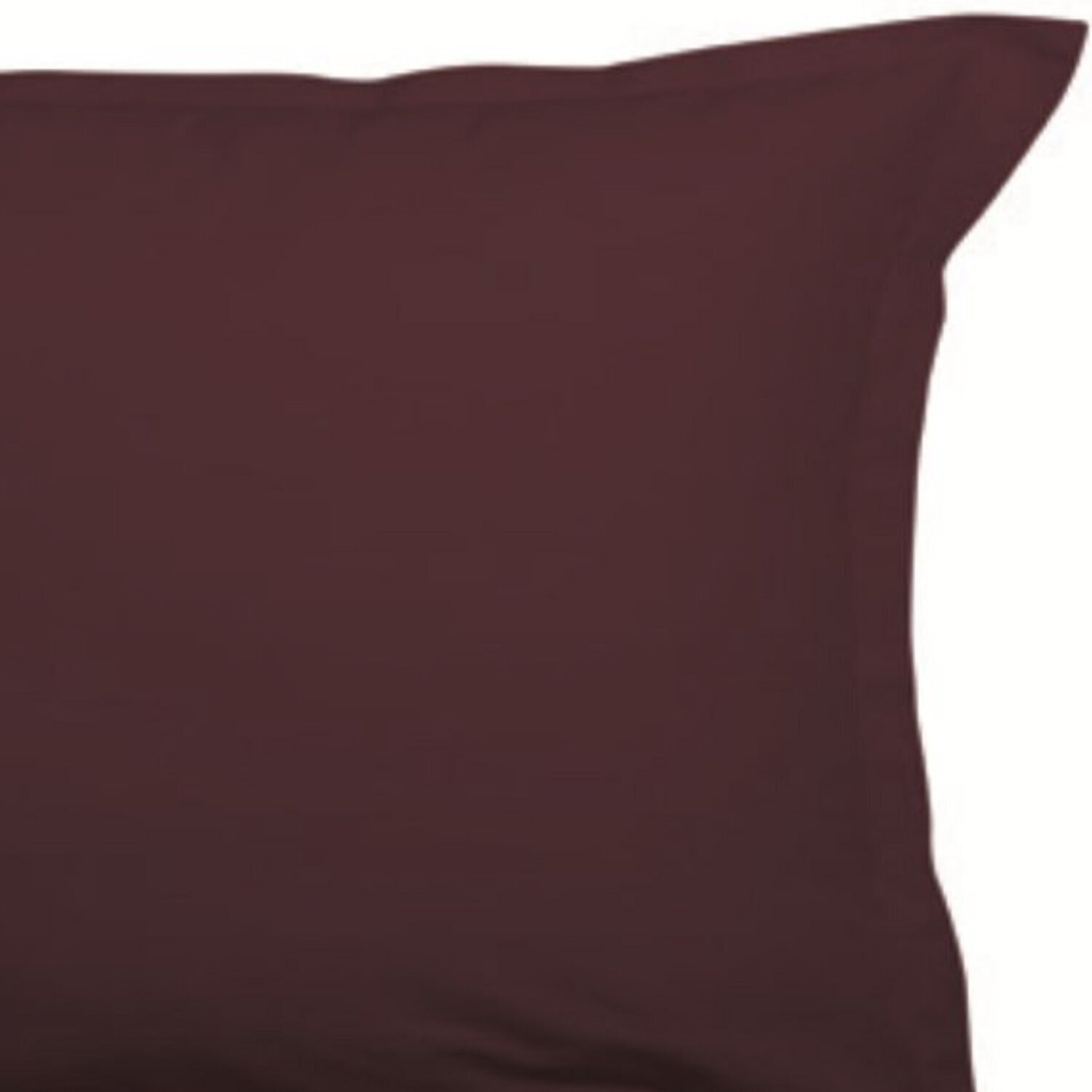 Lot de 2 taies volant plat pique grenat
