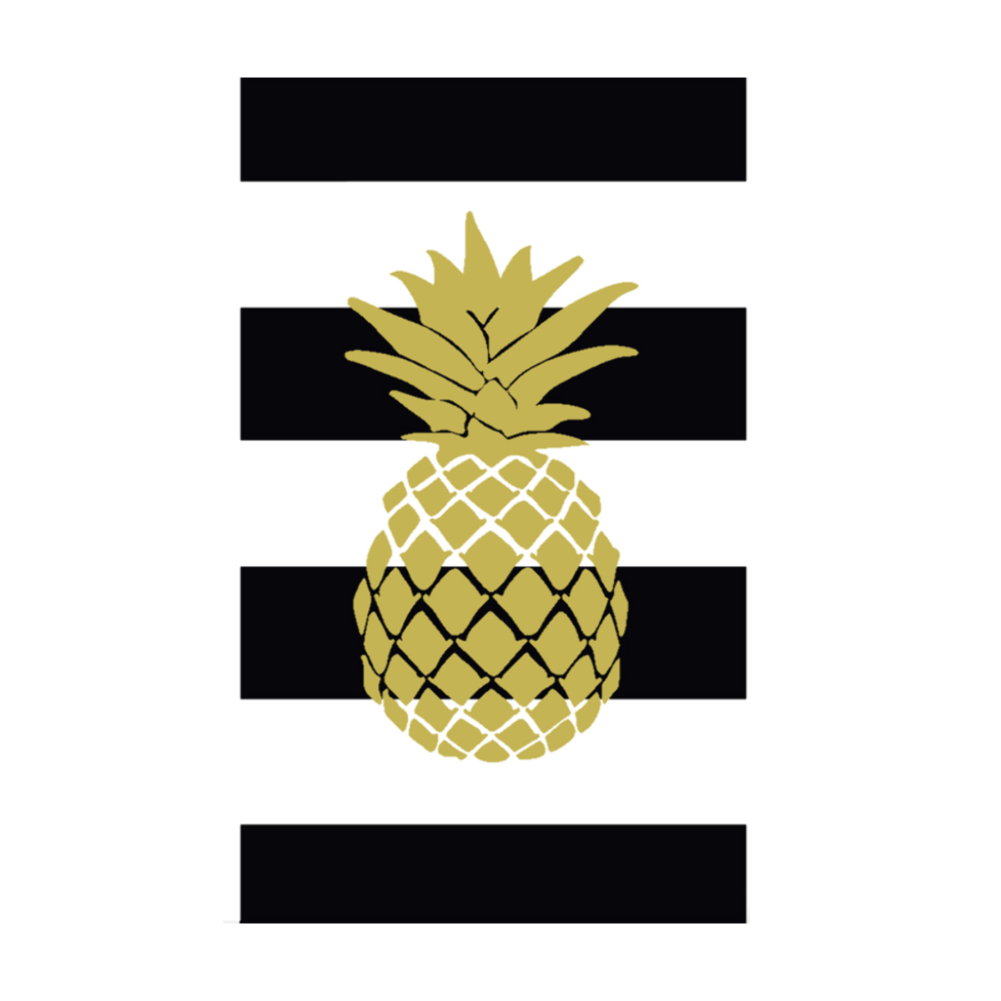 Telo Mare Spugna Jacquard Spiaggia Disegno Golden Ananas