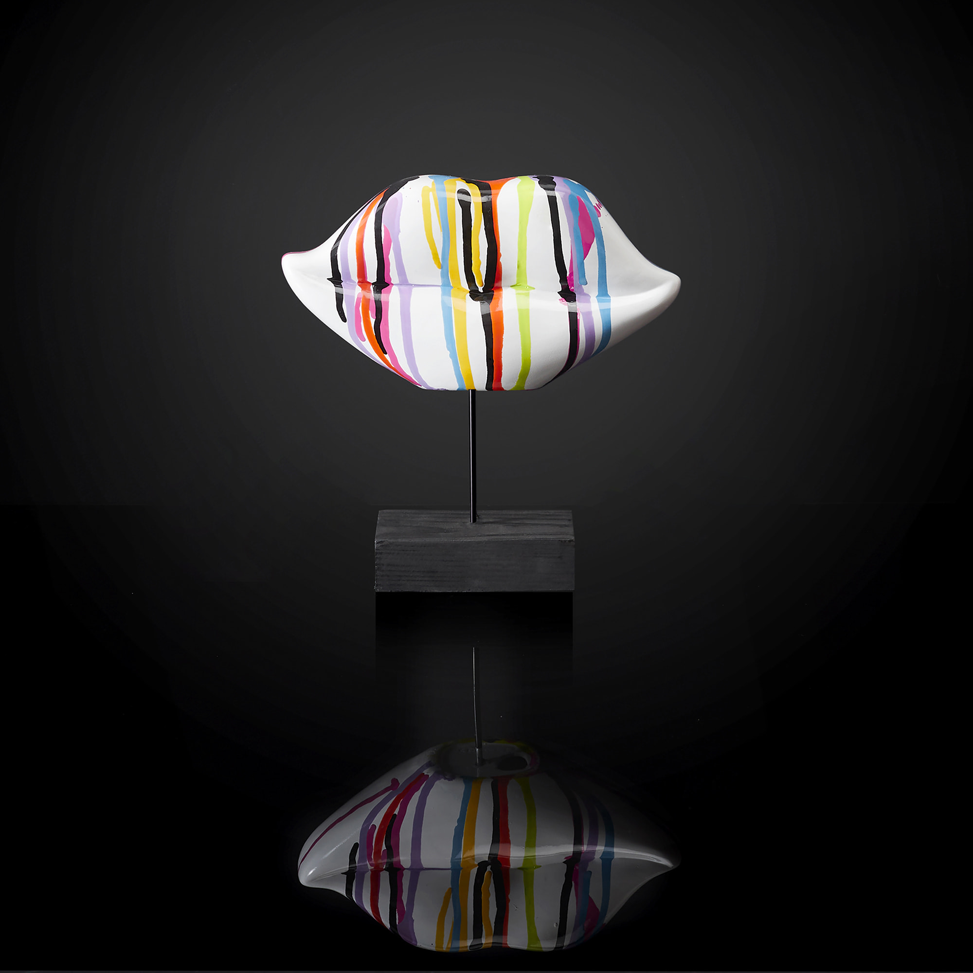 Deco A Poser Bouche Multicolore H20cm