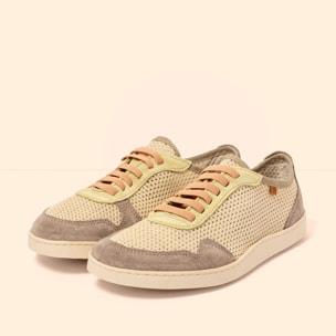 Zapatos N5914 MULTI MATERIAL MULTI CREAM/ ORIGEN color Multi cream