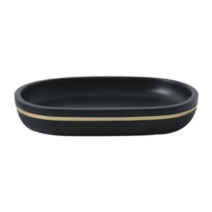 Spirella Lot de 3 accessoires de salle de bain BLY Noir & Doré