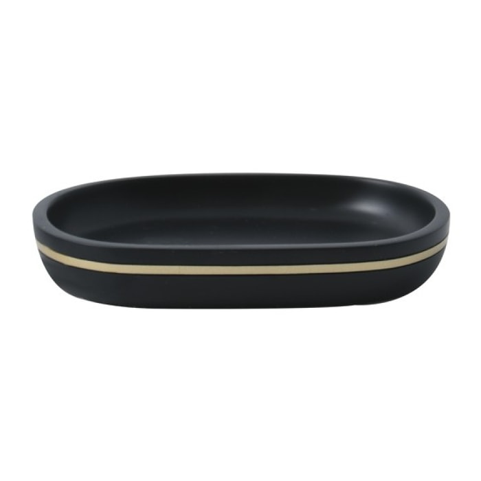 Spirella Lot de 3 accessoires de salle de bain BLY Noir & Doré