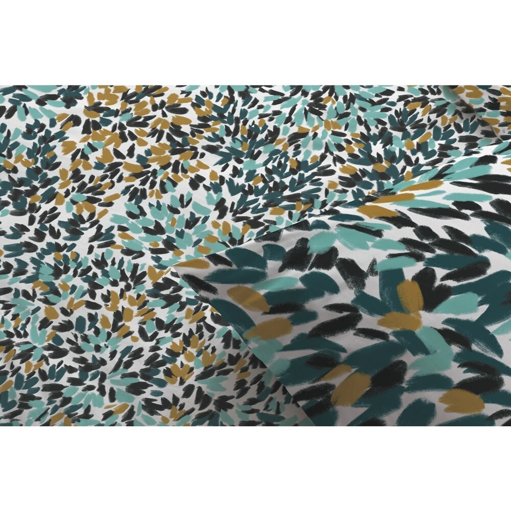 Parure De Couette 3pcs avec Taies oreiller 100% Coton Bio 57 Fils/cm2-telma