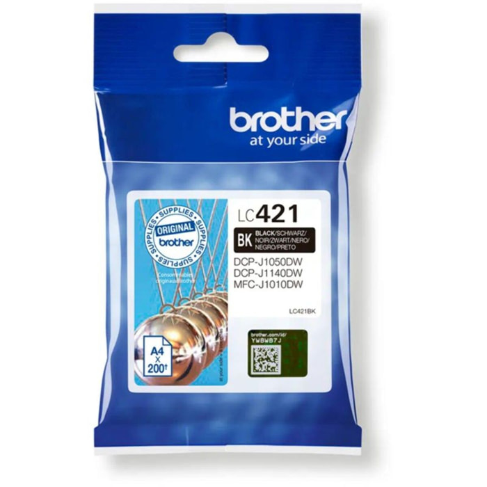 Cartouche d'encre BROTHER Originale LC421 Noire Standard - LC421BK