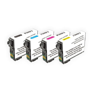 Cartouche d'encre ESSENTIELB E604 XL Noire + 3 couleurs