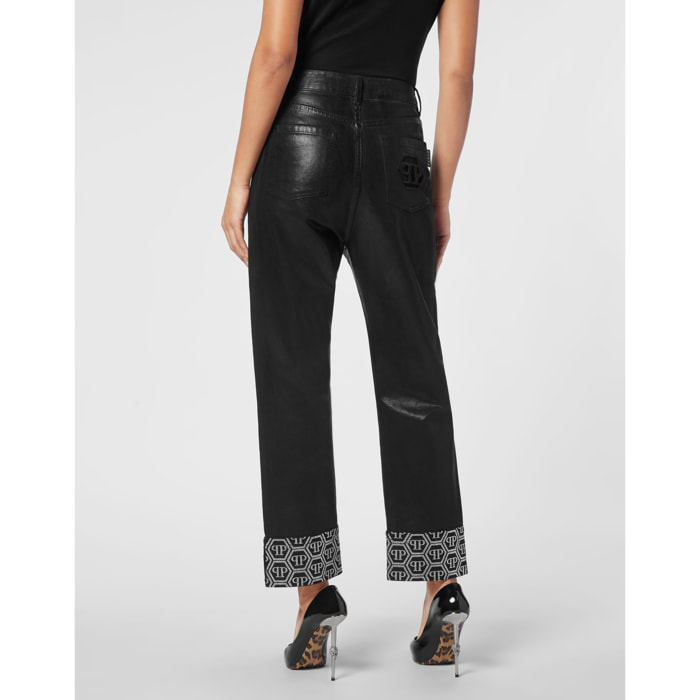 PHILIPP PLEIN Denim Trousers Loose Fit MONOGRAM