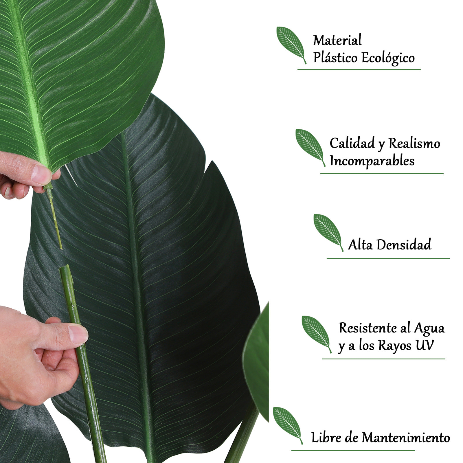 Planta de Decoración Artificial de Palma con Maceta Ð¤15x120 cm