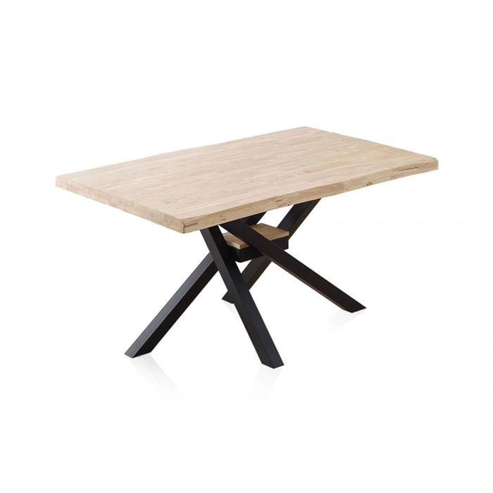 Mesa de comedor Xena Fit 150 Negro - Roble