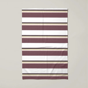 Lot de 2 torchons de cuisine 100% coton Kai Grenat