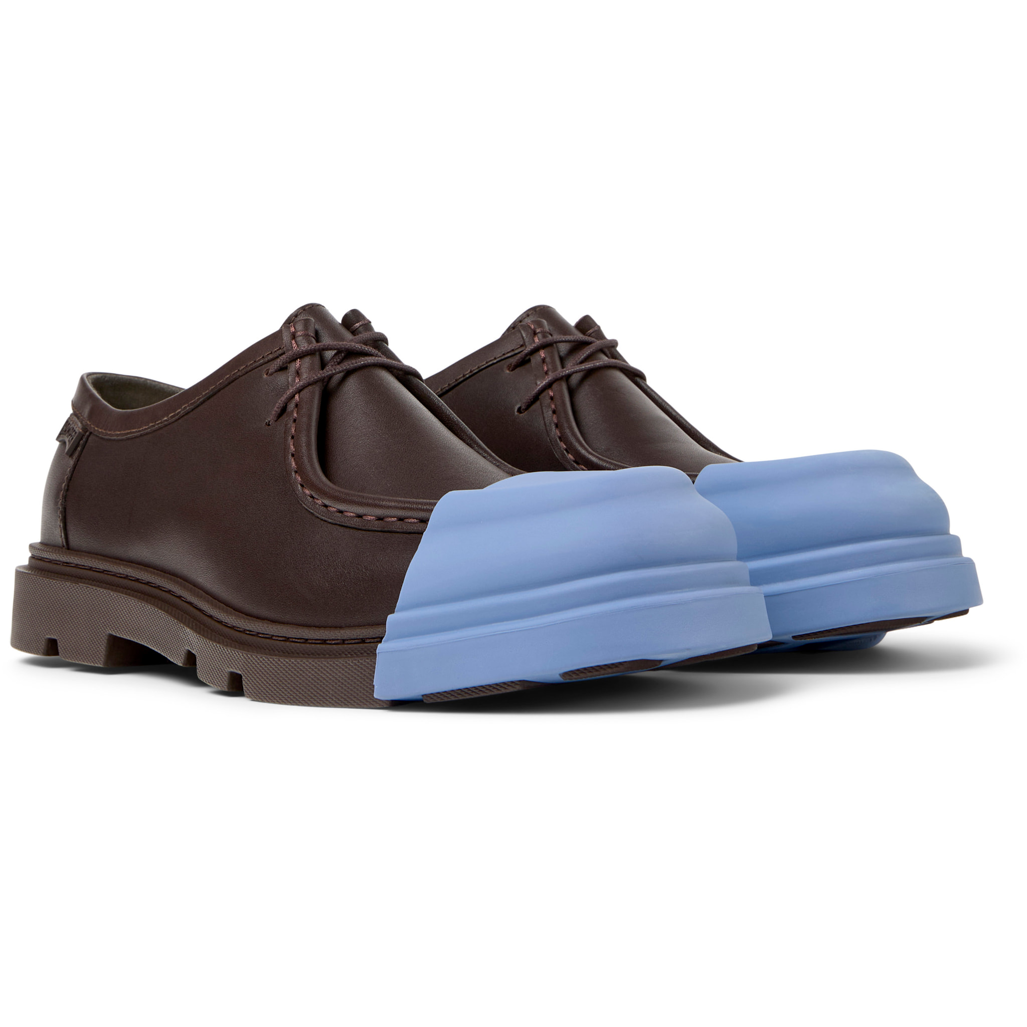 Zapatos de cordones - CAMPER Junction - Marron - Cuero liso