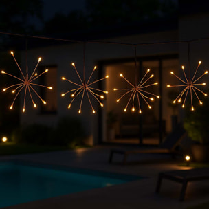 Guirlande solaire FIREWORKS 144 LED 4.2M