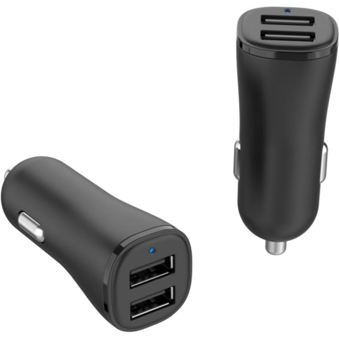 Chargeur allume cigare ESSENTIELB 24W 2x USB-A noir