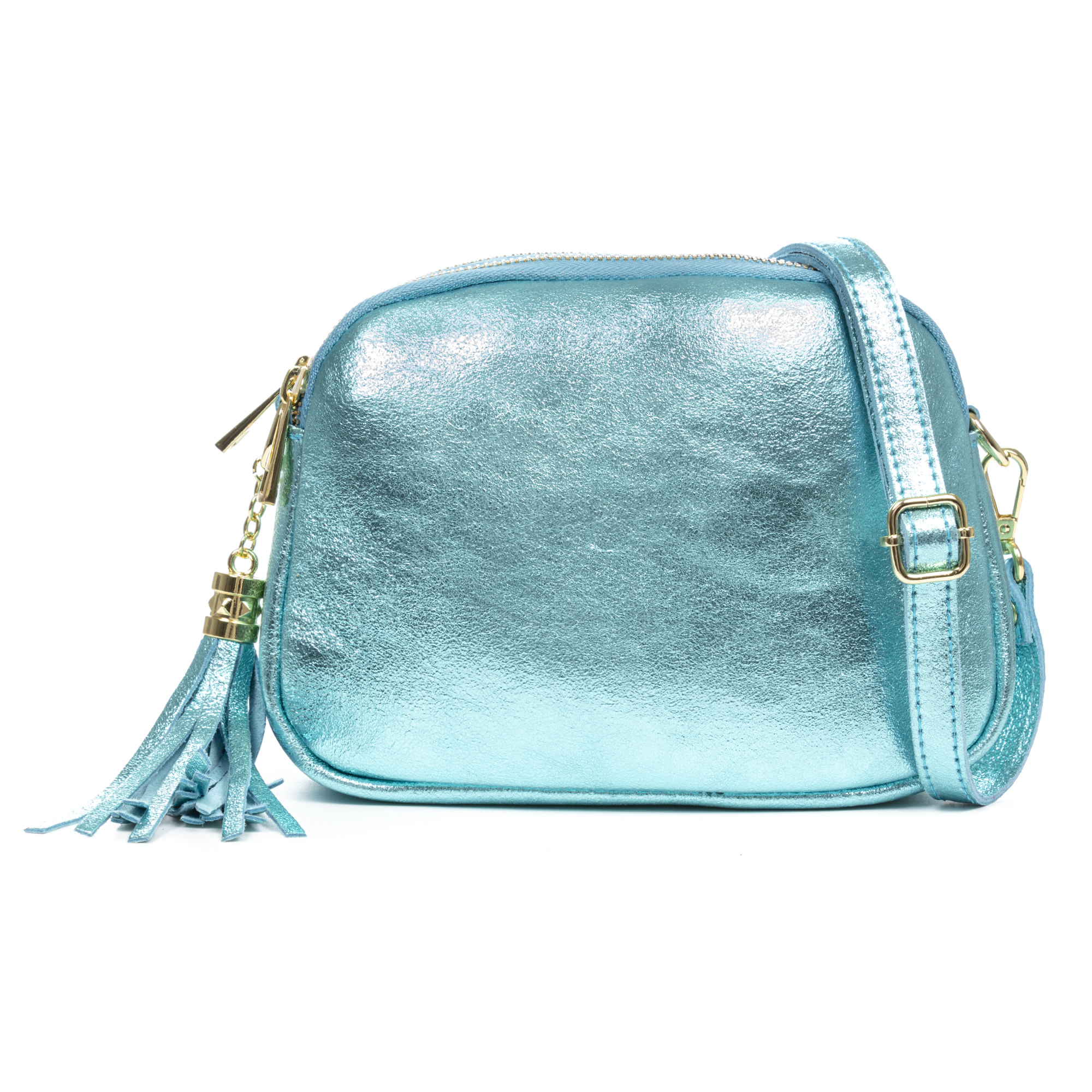 Aliminusa bolso bandolera Mujer. Piel auténtica Gamuza Lacada.