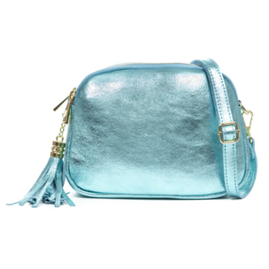 Aliminusa bolso bandolera Mujer. Piel auténtica Gamuza Lacada.