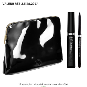 L'Oréal Paris Trousse Duo Mascara Telescopic Lift Noir + Infaillible 36H Grip Liner