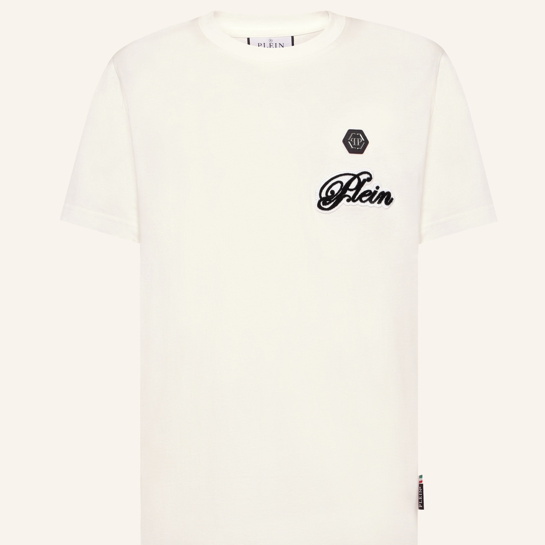 PHILIPP PLEIN Camiseta de cuello redondo y manga corta SIGNATURE