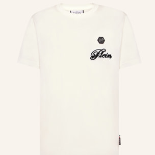 PHILIPP PLEIN Camiseta de cuello redondo y manga corta SIGNATURE