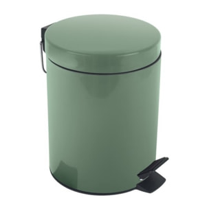 Poubelle à pédale Acier SYDNEY 3L Vert Basil Spirella